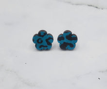 Load image into Gallery viewer, Turquoise Leopard Earrings