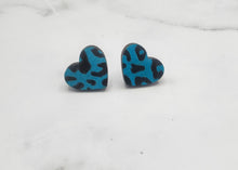 Load image into Gallery viewer, Turquoise Leopard Earrings
