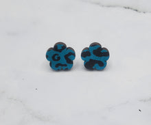 Load image into Gallery viewer, Turquoise Leopard Earrings
