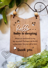 Load image into Gallery viewer, Baby Is Sleeping Sign
